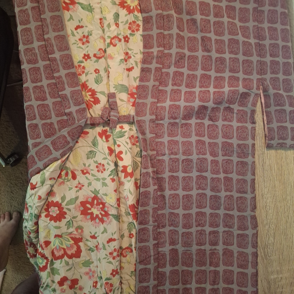 Floral Lined Kimono Jacket - Picture 3 of 6